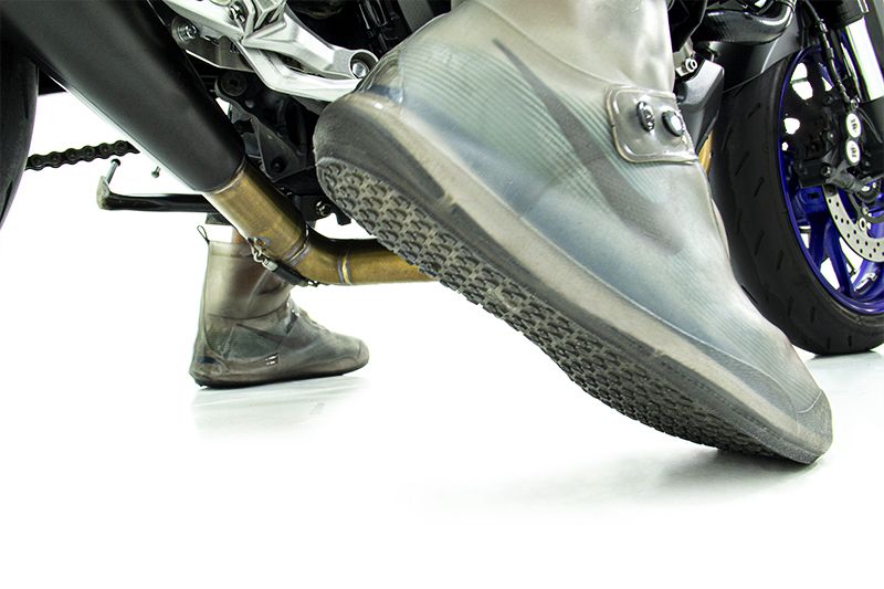 Botas Para Moto 90% Impermeables, Cuero Y Lona, Protección